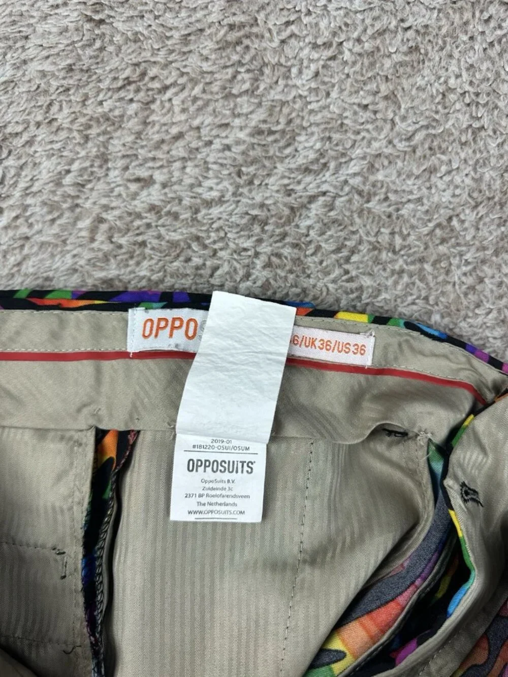 OppoSuits Wild Rainbow Summer Suit 2 Piece Set NO TIE Mens 36